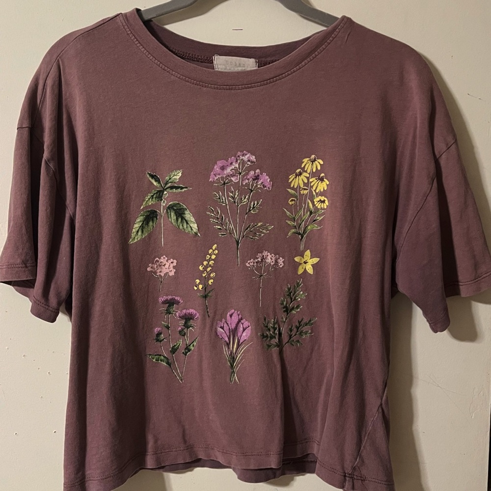 Urban nation crop top size: large color: purple